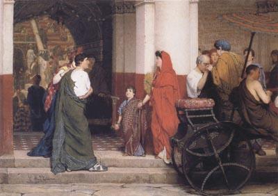 Alma-Tadema, Sir Lawrence Entrance to a Roman Theatre (mk23) China oil painting art